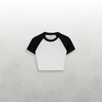 HBCU Leisure Baby Rib Raglan Crop Tops