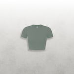 HBCU Leisure Cotton Spandex Crew Croptop
