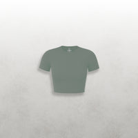 HBCU Leisure Cotton Spandex Crew Croptop