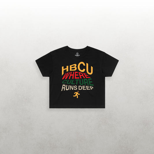 HBCU “Where Culture Runs Deep” Women’s Crop Tee