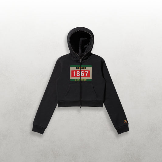 HBCU 'Race Day' Women's Crop Zip Hoodie