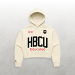 HBCU Educated Alumna Team Crop Pullover Hoodie