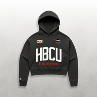 HBCU Educated Alumna Team Crop Pullover Hoodie