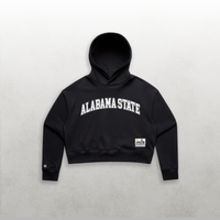 HBCU Varsity Alabama State Women's Pullover Crop Hoodie